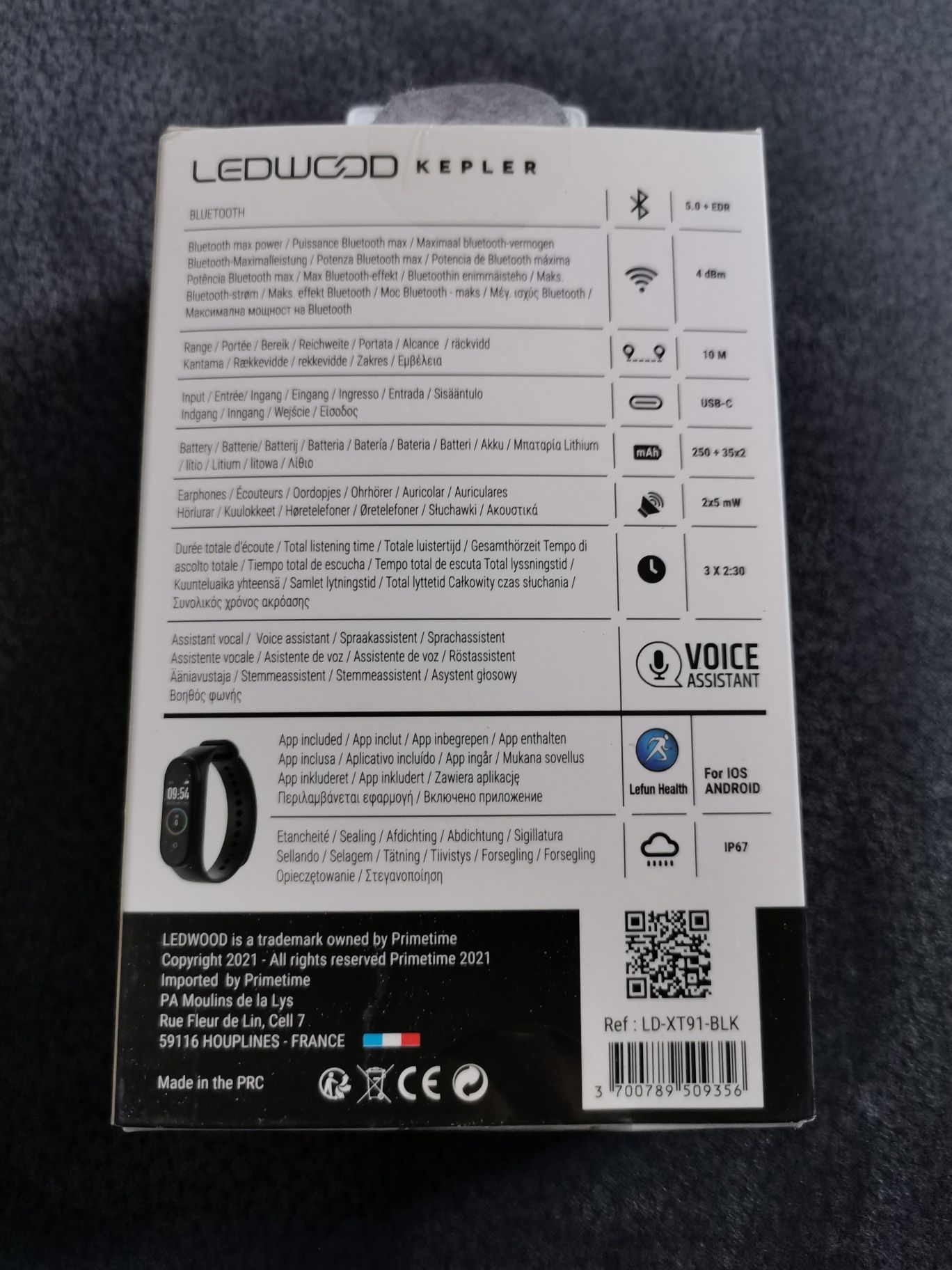LEDWOOD KEPLER bluetooth безкабелни стерео слушалки и смарт часовник