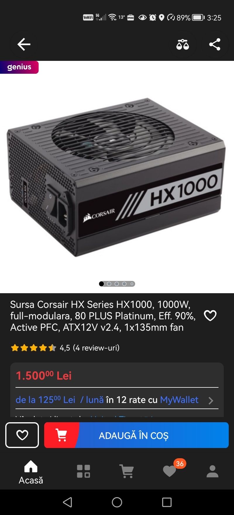 Sursa Corsair HX1000