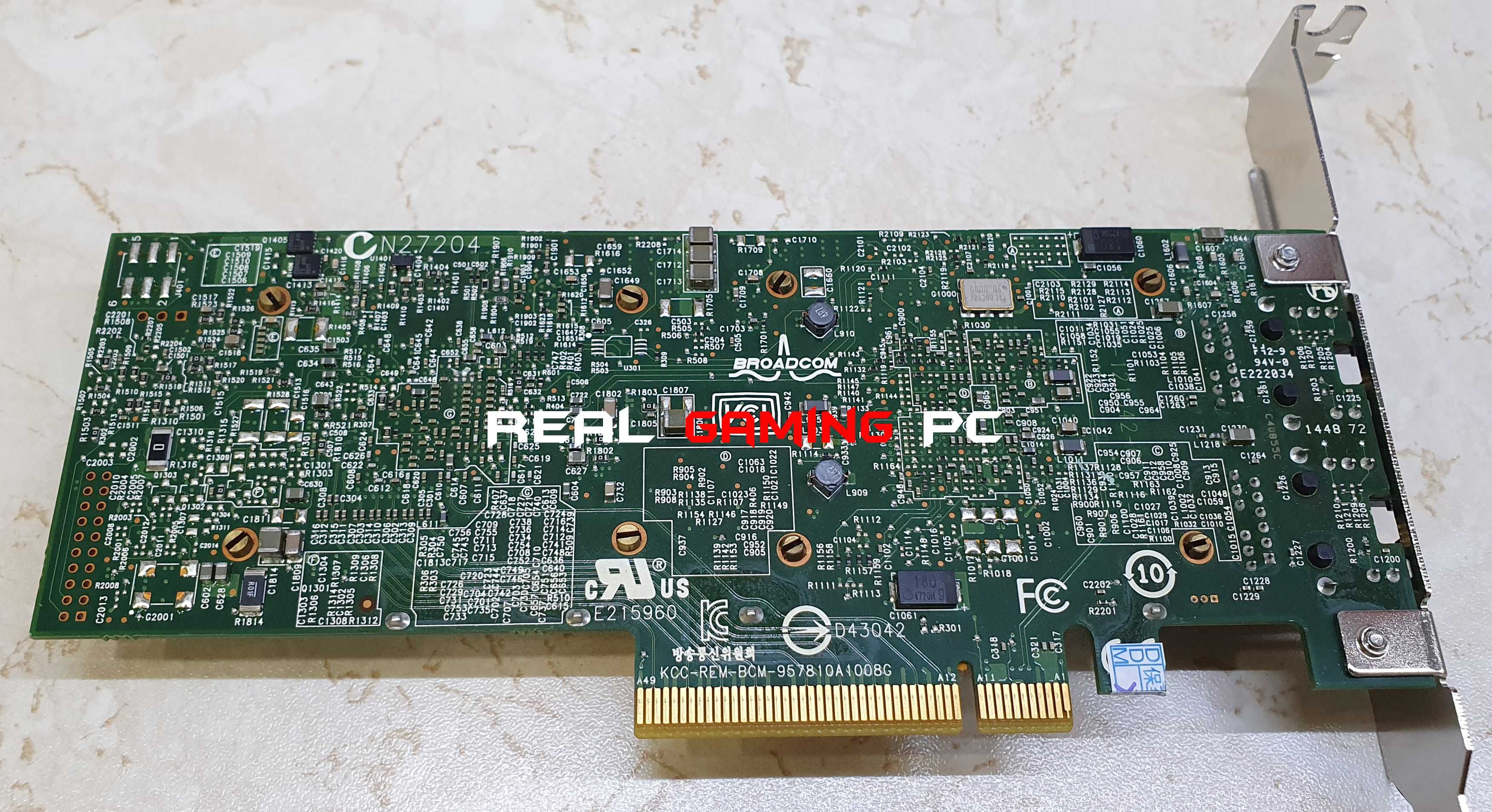 Broadcom Lan 2x Card RJ45 PCIe 2.5G/10G BCM57810 Сетевая карта Server