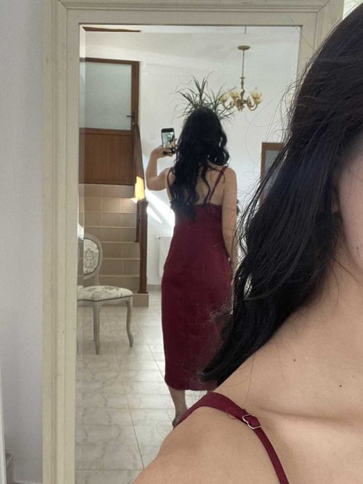 Rochie de ocazie din satin marimea M - cu eticheta - NEPURTATA