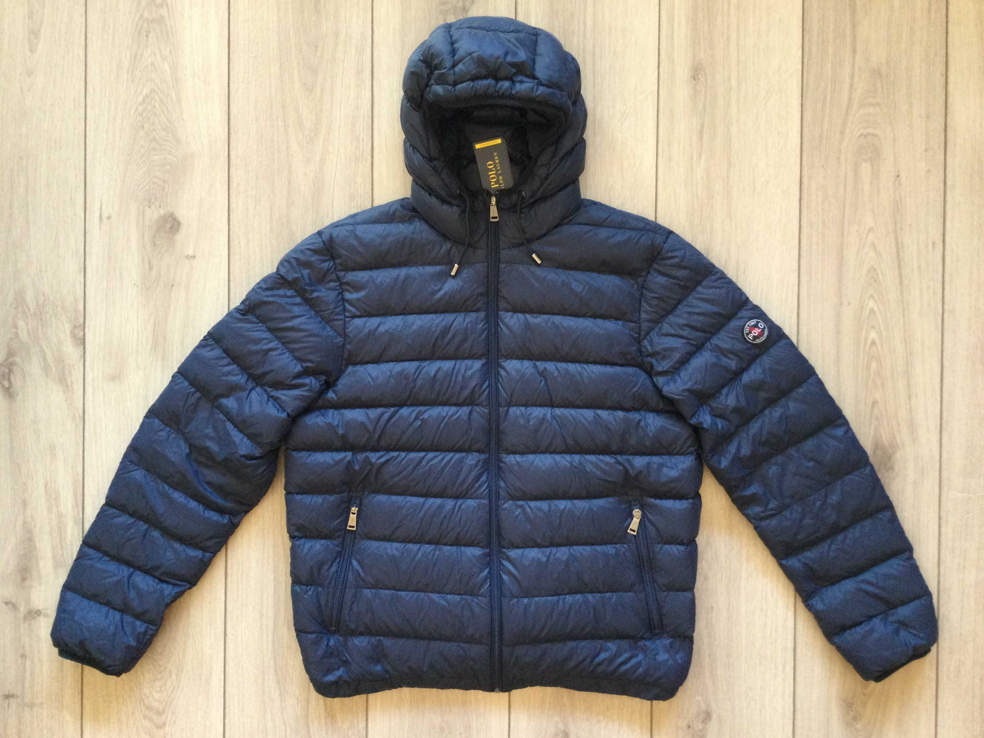 НОВО оригинално синьо пухено яке POLO RALPH LAUREN размер L от САЩ