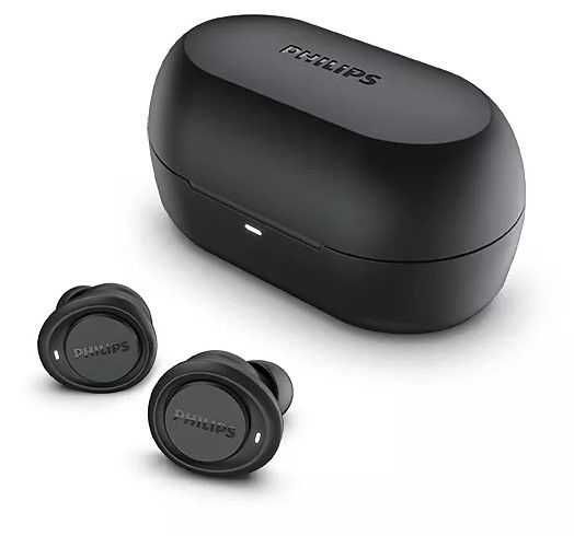 Безжични слушалки Philips - TAT1215BK/10, TWS, черни