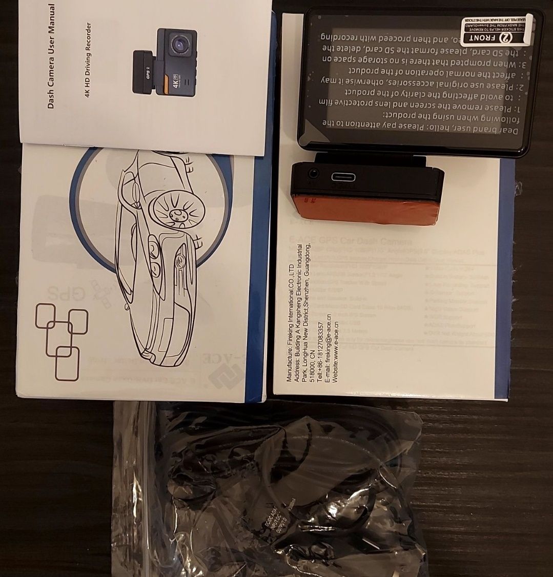 Cameră de bord 4K 3 inch GPS WIFI 170 grade Monitoring 24
