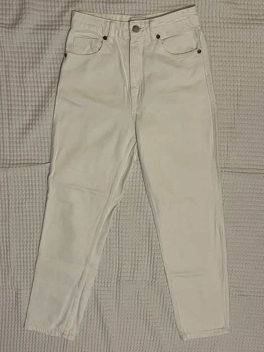 Blugi drepti albi dama Zara, marimea 38