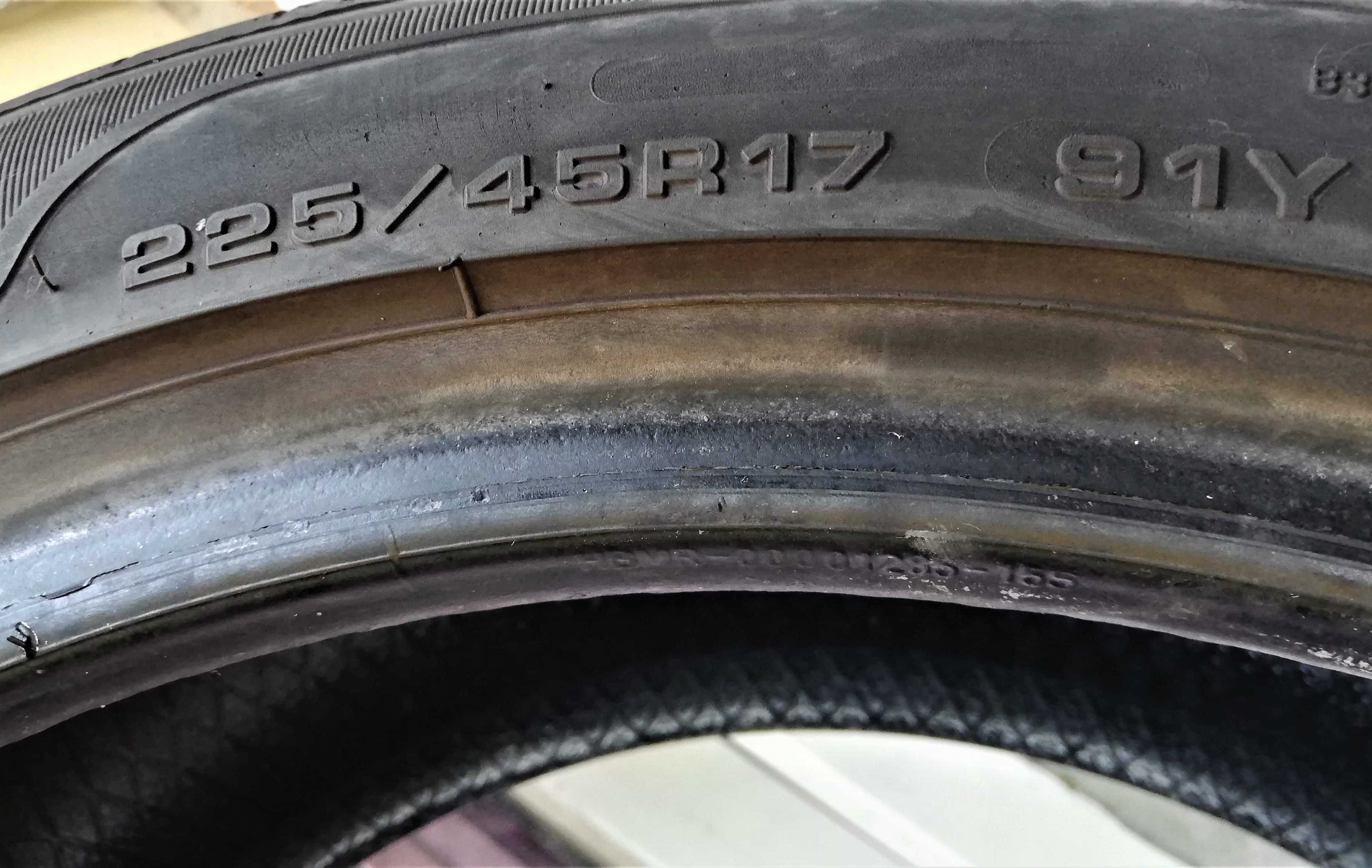 1 бр. лятна SAVA Intensa UHP2 225/45 R17 91Y с борд, DOT 3918, 6 мм