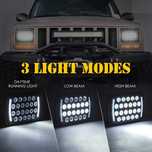 Set faruri HEAVY DUTY  Wrangler YJ Cherokee XJ 132W PREMIUM patrol