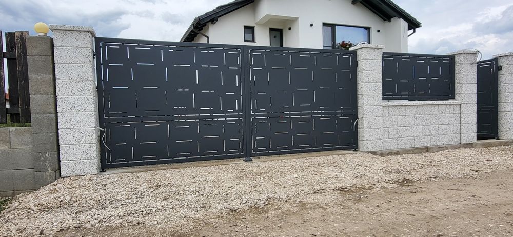 Porți metalice decupate la jet de plasmă