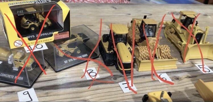 Макети на строителни машини различни мащаби