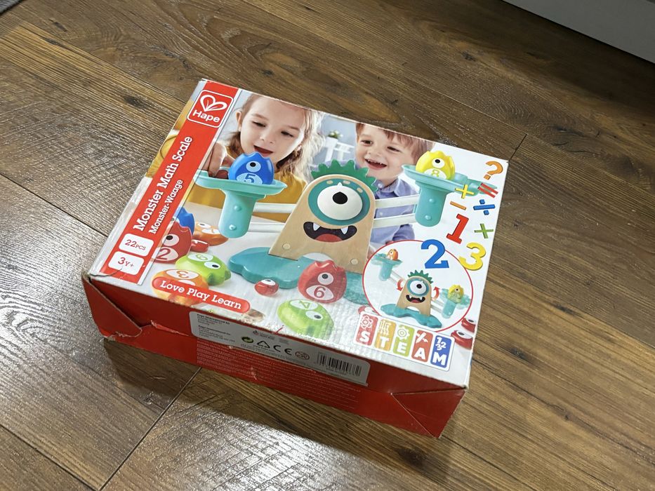 Hape Monster Math Scale – образователна везна, 3+ години