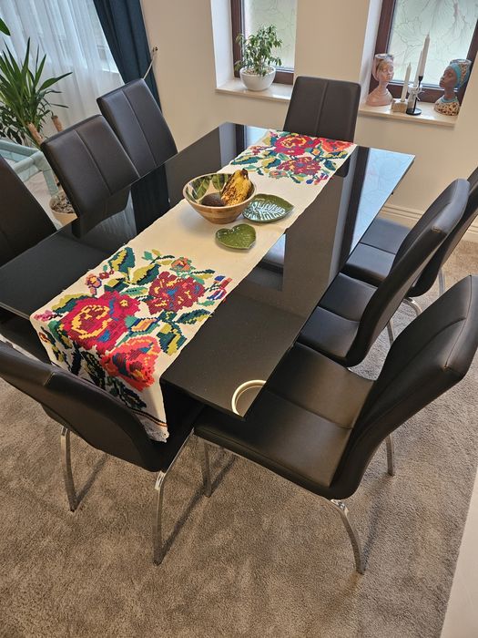 Masă dining de sticlă Mobexpert