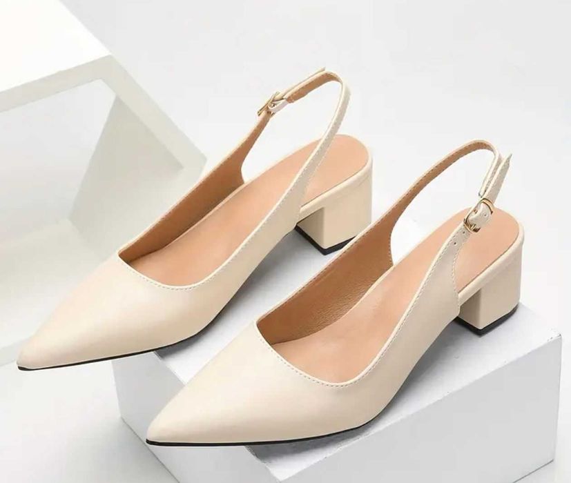 Sandale damă 38.5, piele ecologică, bej, noi