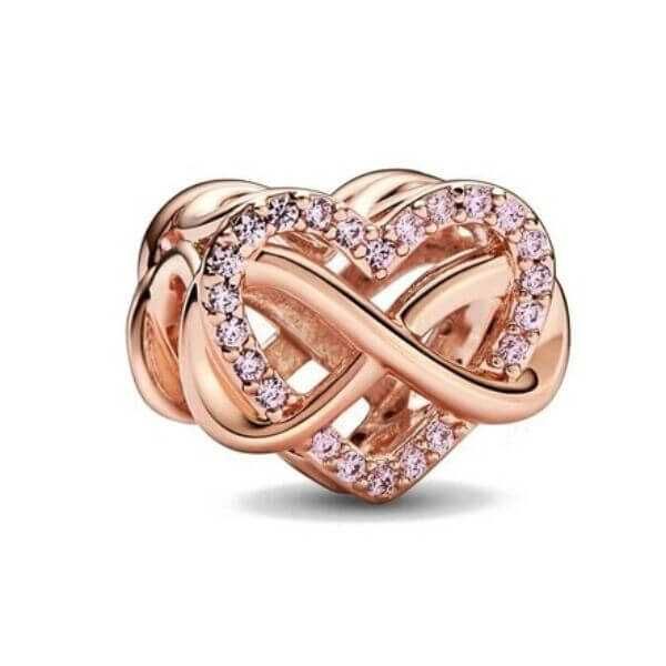 Пандора талисман Безкрайност - розово злато