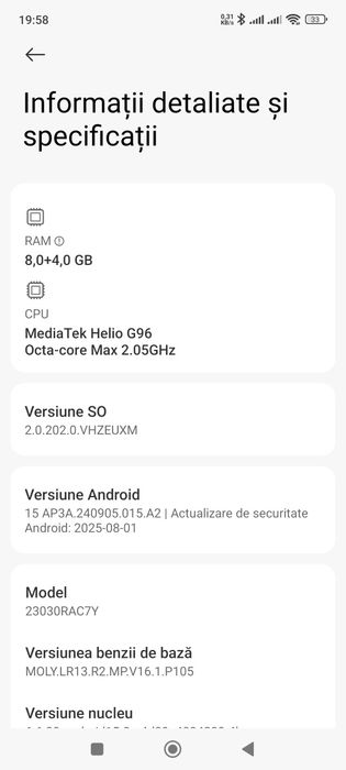 Telefon mobil Xiaomi Redmi Note 12S, 8GB RAM, 256GB