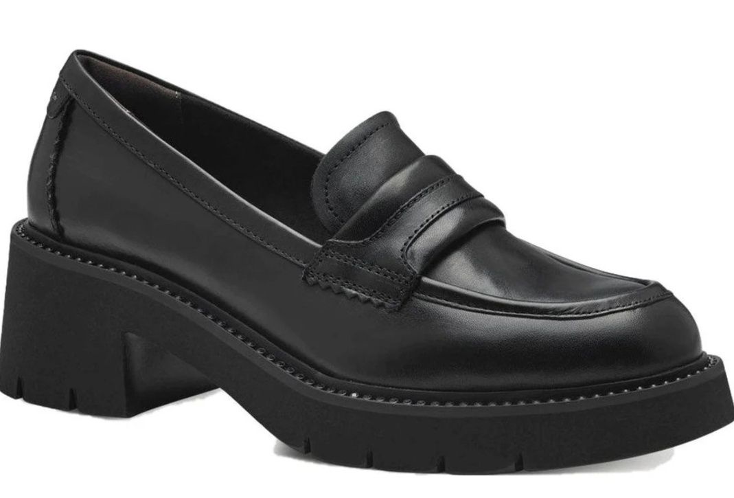 Дамски кожени обувки Tamaris Comfort Lining черни