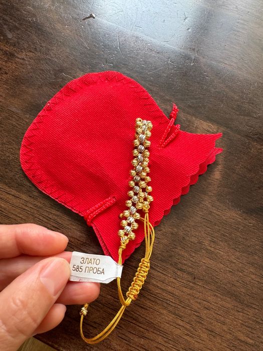 Браслет с позолотой