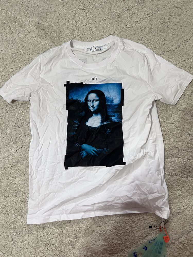 Tricou off white alb mona lisa