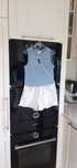 Set ZARA,fete 11-12 ani, pantaloni scurti blug + tricou