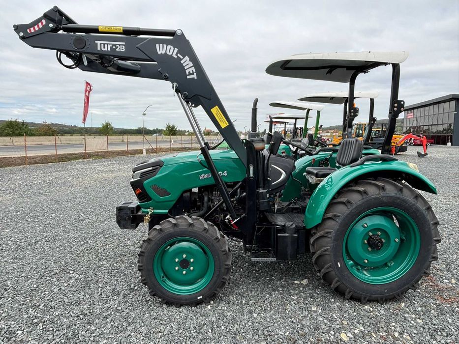 Tractor Konig 4x4 60cp 80cp cu incarcator si semicabina