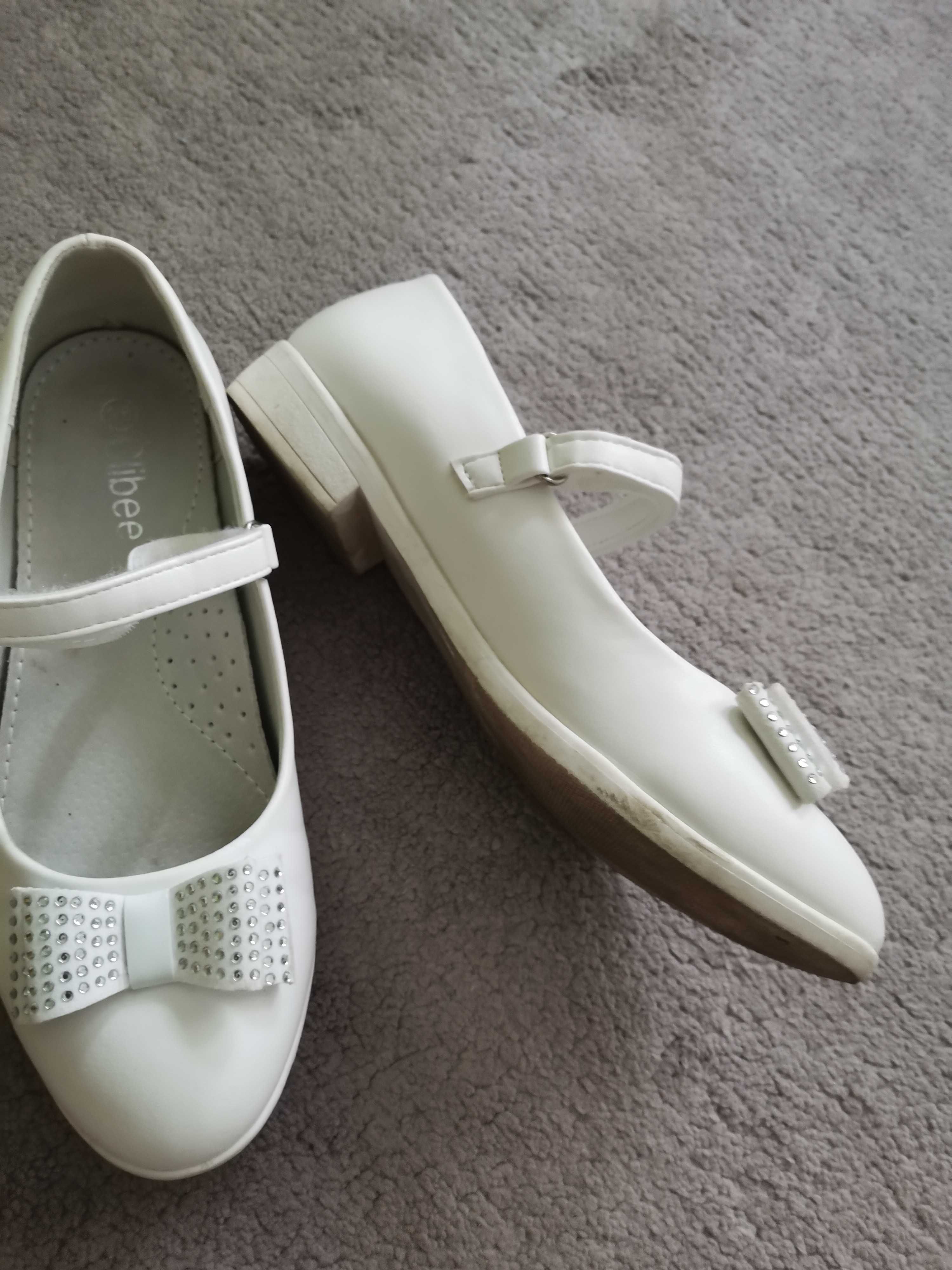Clibee Бели официални обувки, номер 35 момиче