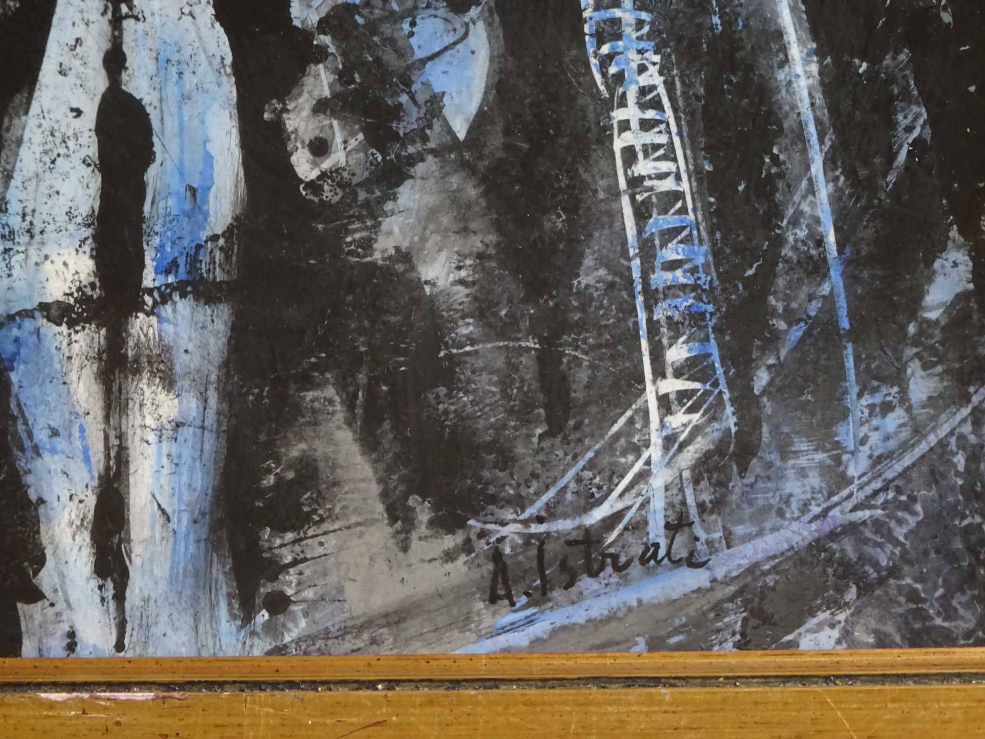 Tablou vechi, Alexandru Istrati - ’Muza’, tehnica mixta