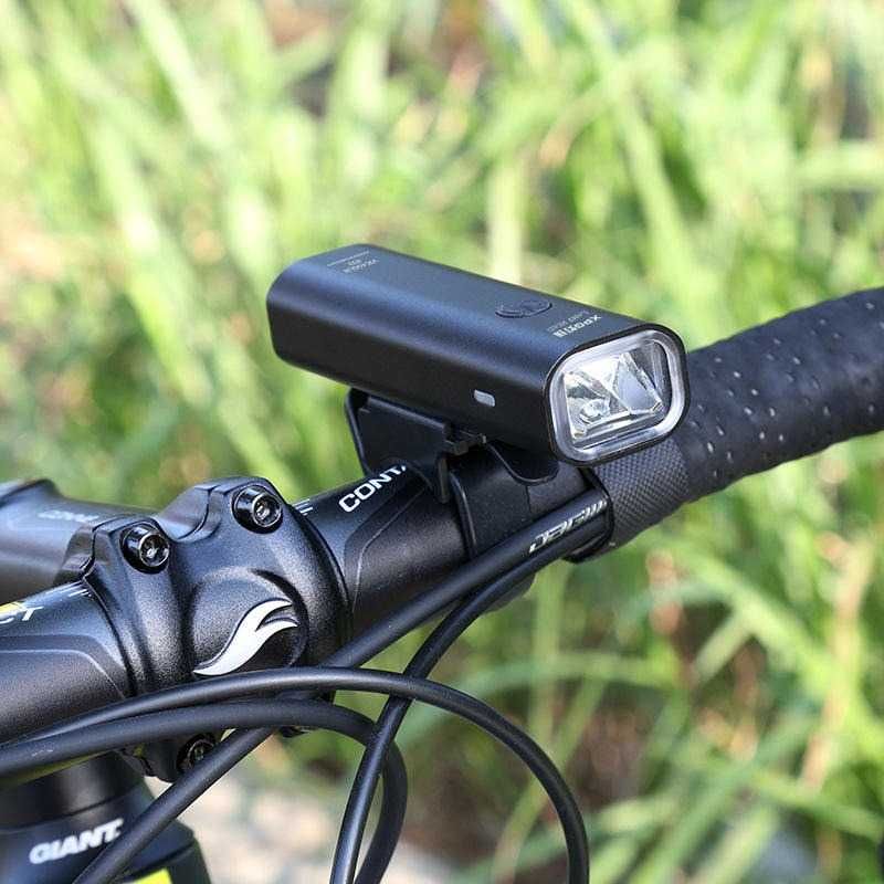 Set 2 lumini LED bicicleta fata spate rosie alba lanterna far ghidon