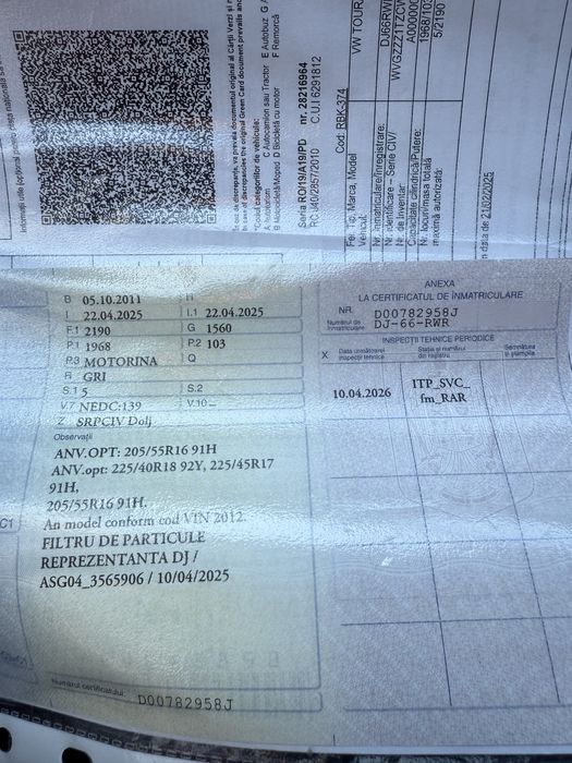 VW Touran 2.0 Diesel