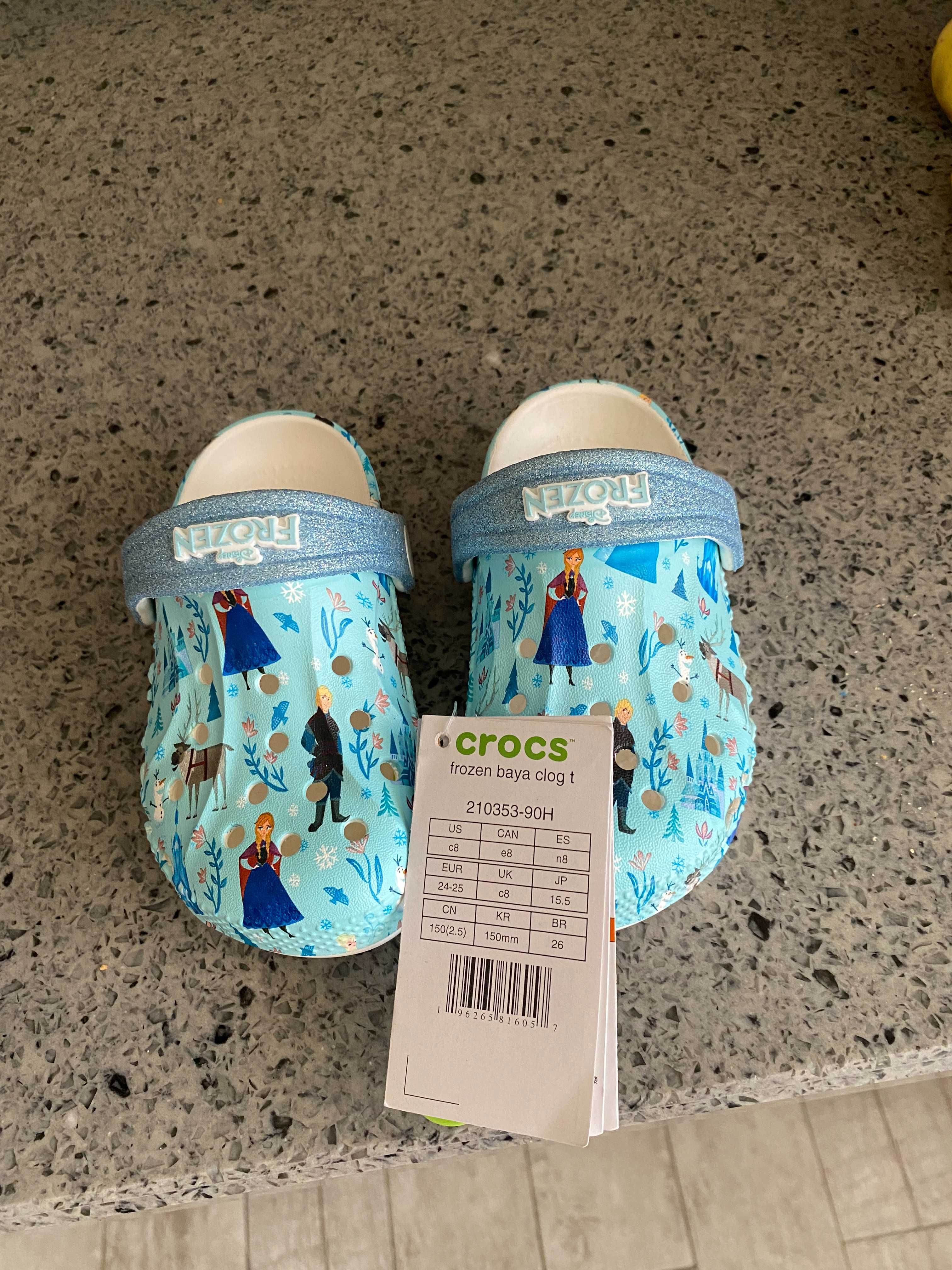 Новые Crocs для девочки 4-5 лет