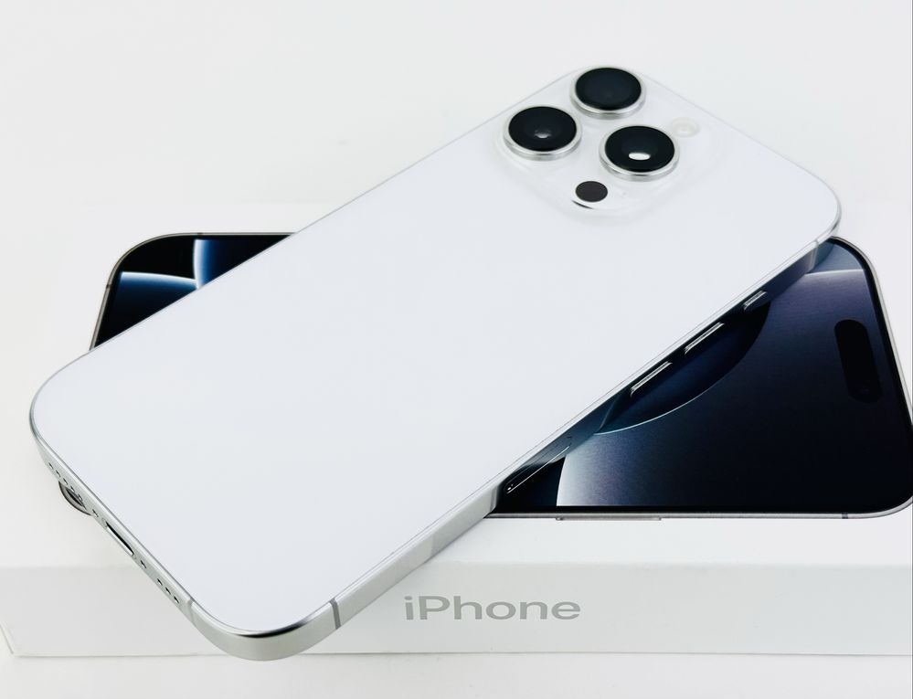 Apple iPhone 16 Pro 128GB White 100% Battery! Гаранция!