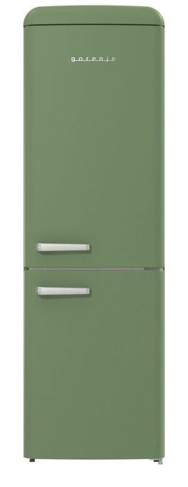 Нов винтидж хладилник с фризер Gorenje ретро дизайн 194 см 300 литра