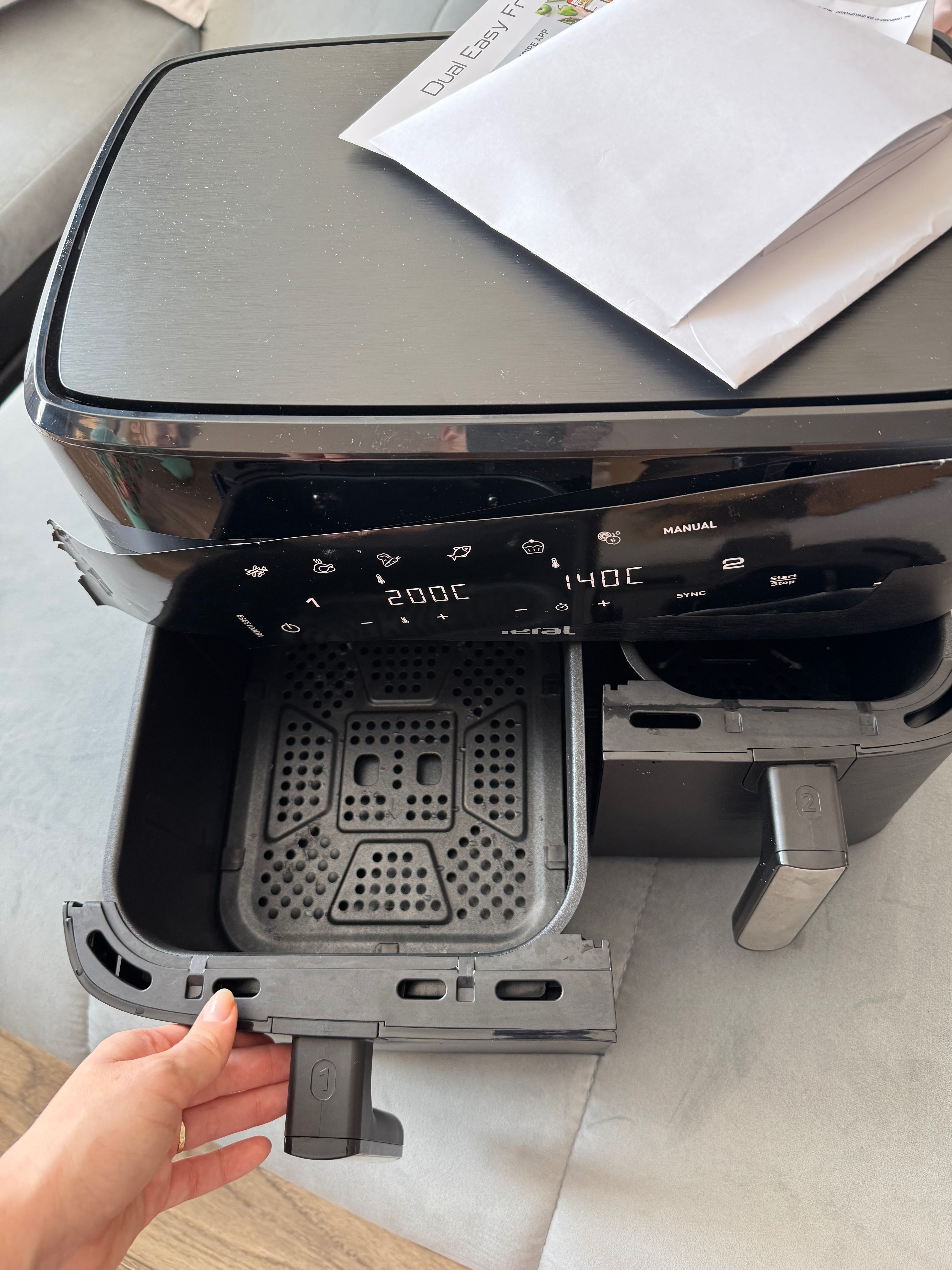 Tefal Dual Easy Fry уред за готвене на горещ въздух