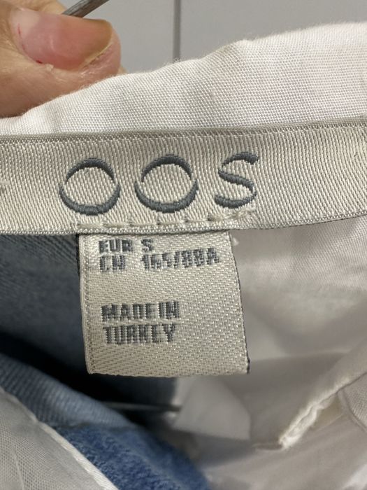 Camasa de dama din poplin cu detalii din denim