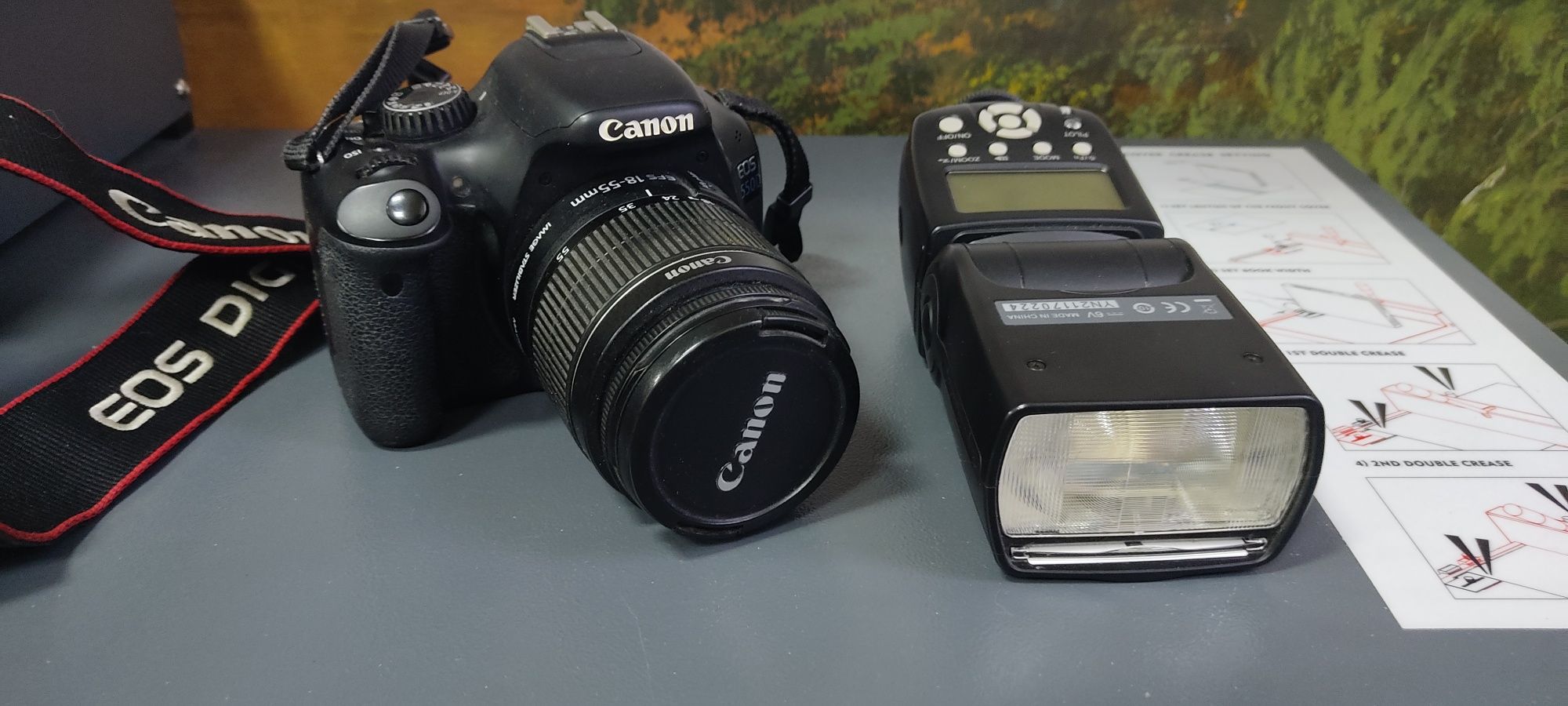 Canon 550d kit 18-55mm.