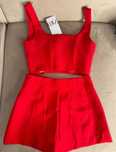 Сет Zara червен Горнище М долнище С
