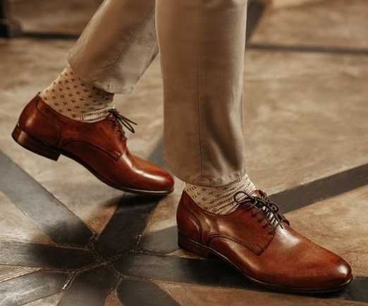 Pantofi derby 39 plain toe LLOYD NOI piele naturala moale