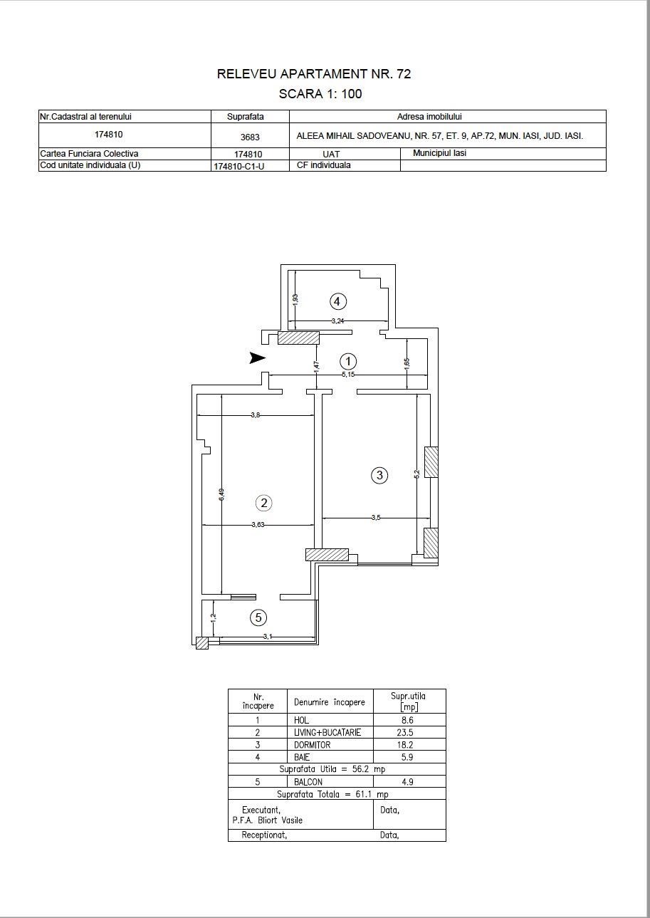 Apartament 2 camere AZIMUT