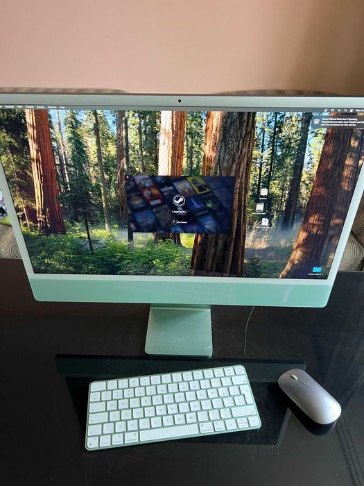 iMac 24” M1 2021 – Verde 8GB / 256GB –  mouse BT + ambalaj original