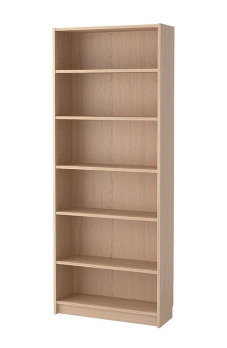IKEA стеллаж шкаф Билли дубовый шпон беленый