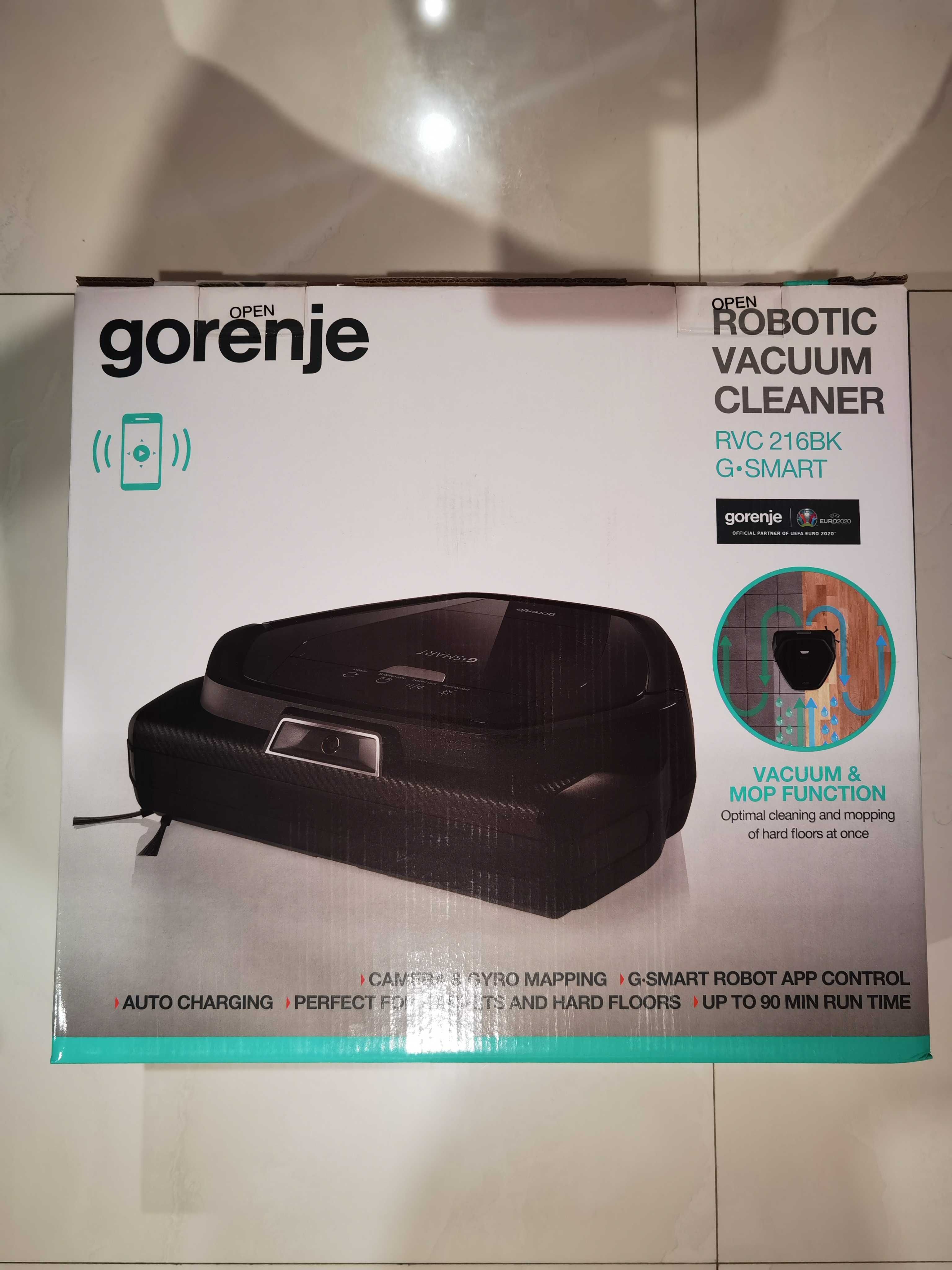 Gorenje RVC 216 BK G SMART робот прахосмукачка нов