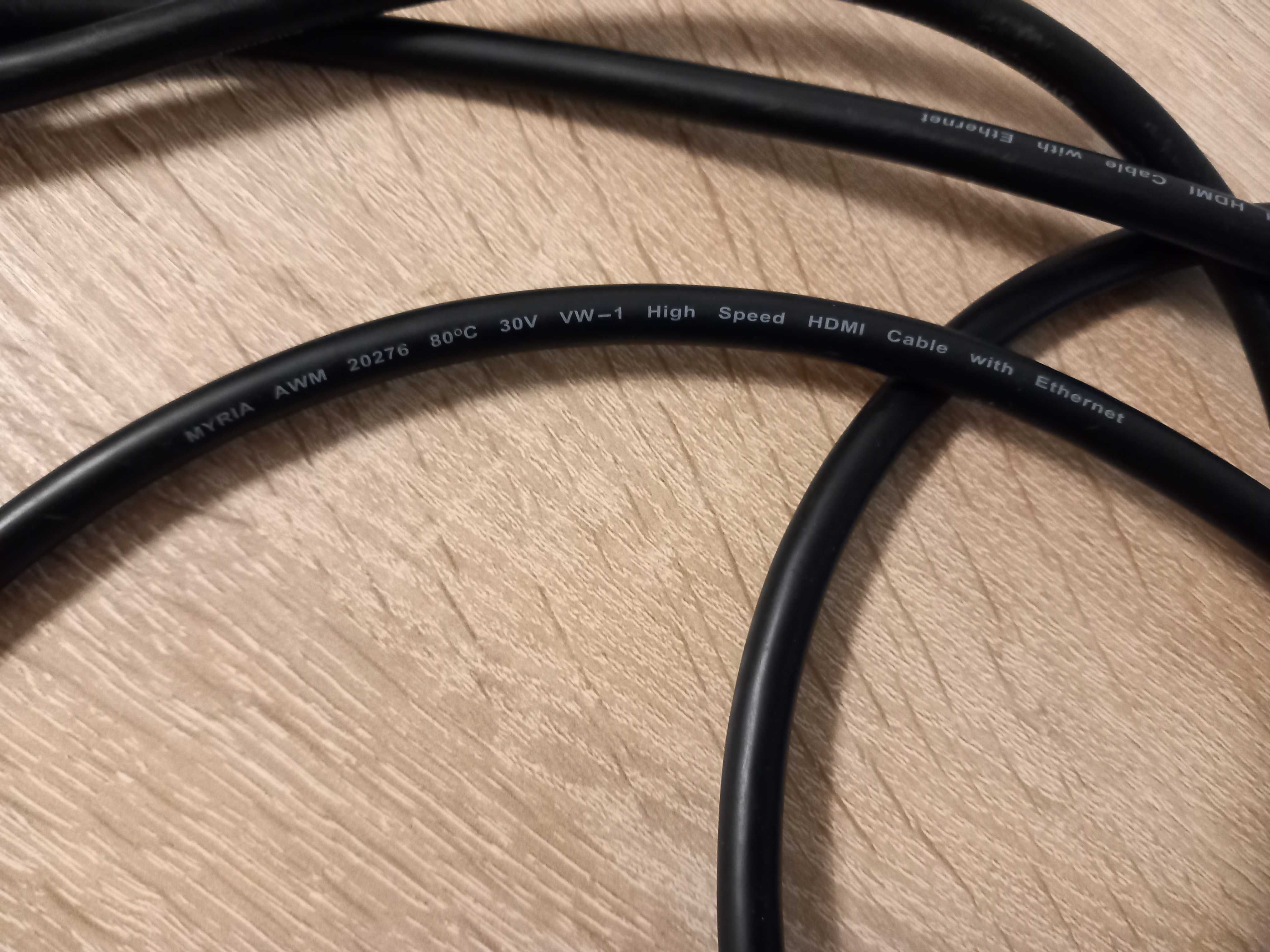 Cablu HDMI MYRIA MY2008, 3m, negru. Numai 10 lei.
