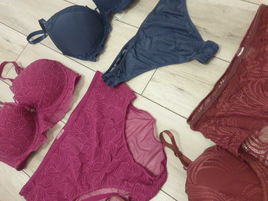 Lot seturi sexy lenjerie noi 75c talie inalta push up