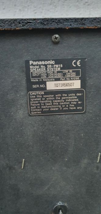 Vând două boxe Panasonic 80w ambele