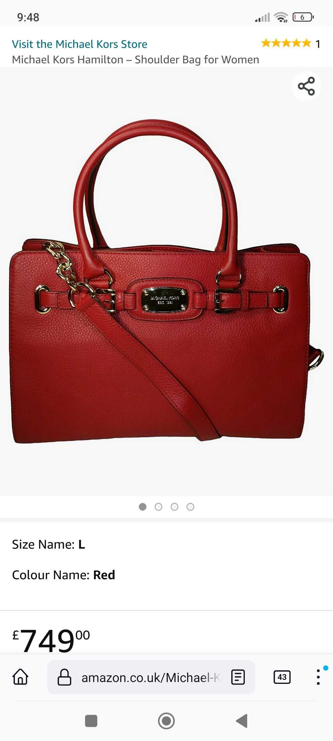 Geantă Originală Michael Kors de piele nouă neuitilizata