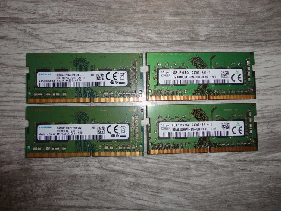 Vand memorii laptop 8gb ddr4 2400 3200 mhz Samsung SKHynix