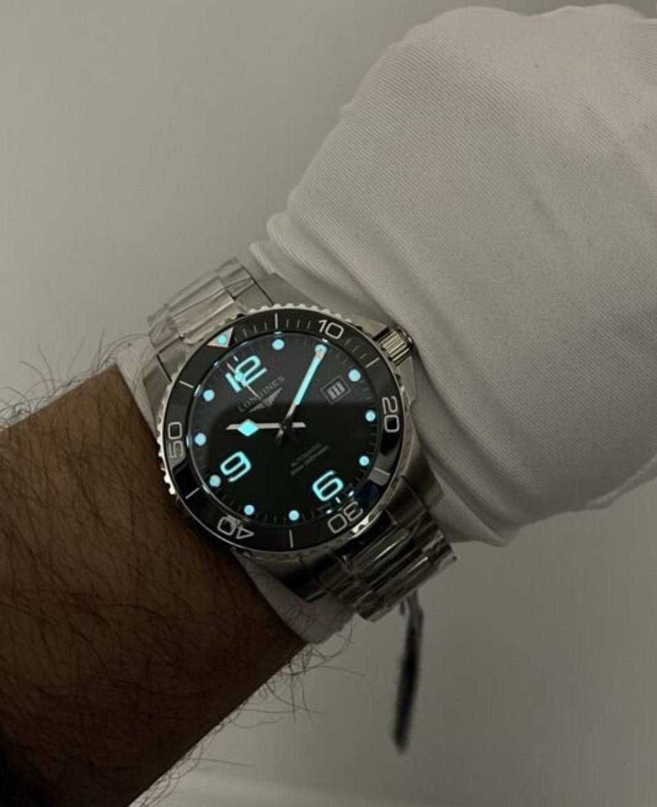 Longines HydroConquest Men's Black Watch
