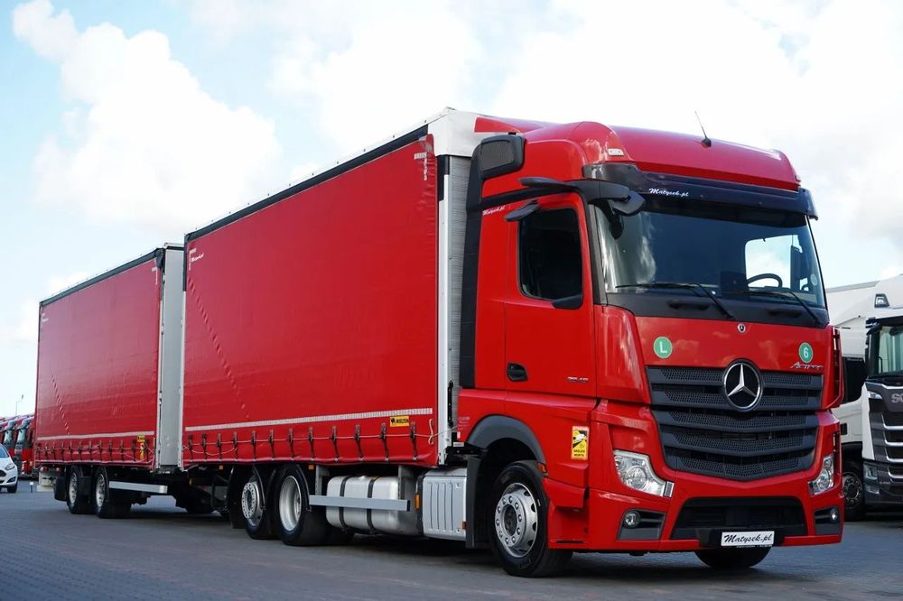 Mercedes-Benz ACTROS 2545 / TANDEM COMBINAT 120 M3 / TRANSIT / 6x2 / PUNTE RIDICATĂ / BIG SPACE / WIELTON / 2021