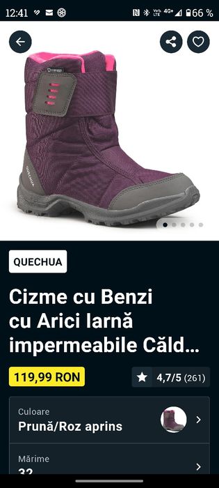 Cizme impermeabile cu arici