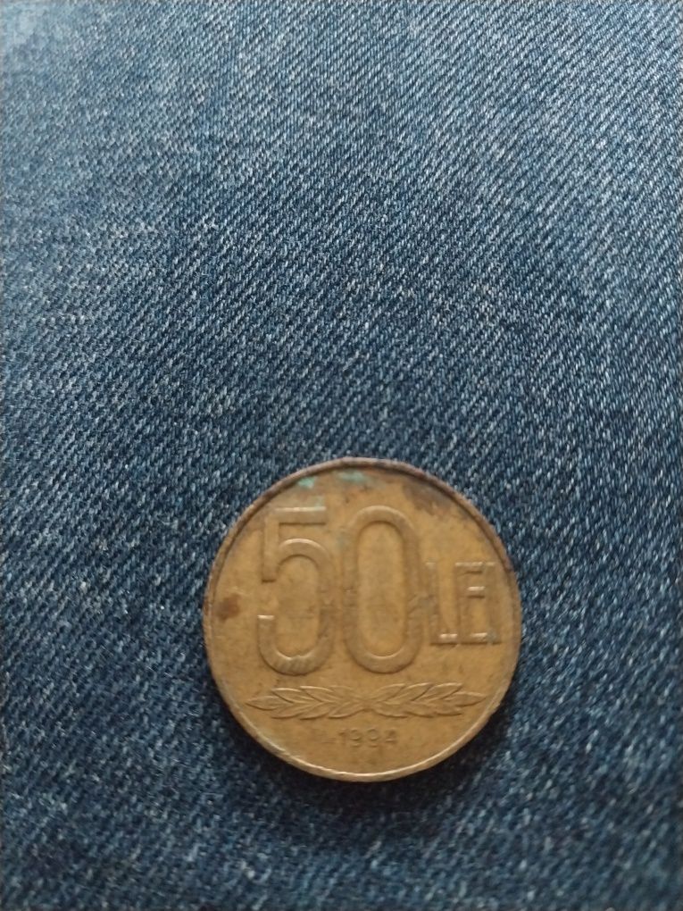 Vând moneda de 50 leu vechi ,Alexandru Ioan Cuza din 1994