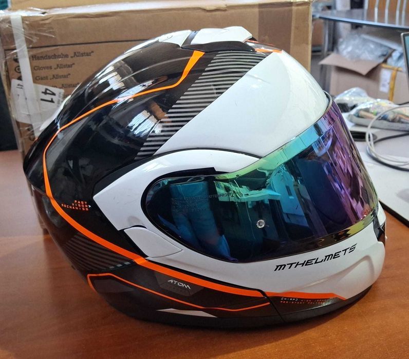 Casca moto MT Helmets, Flip-Up Atom SV Open B5, marime XXL