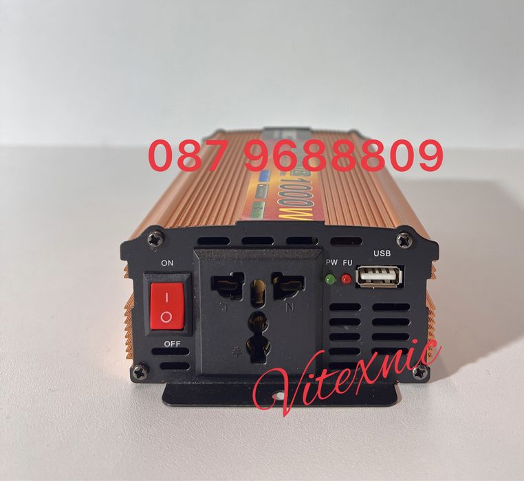 Инвертори 500W, 1000W, 2000W, 3000W, 4000W, 5000W 12V/24V 220V