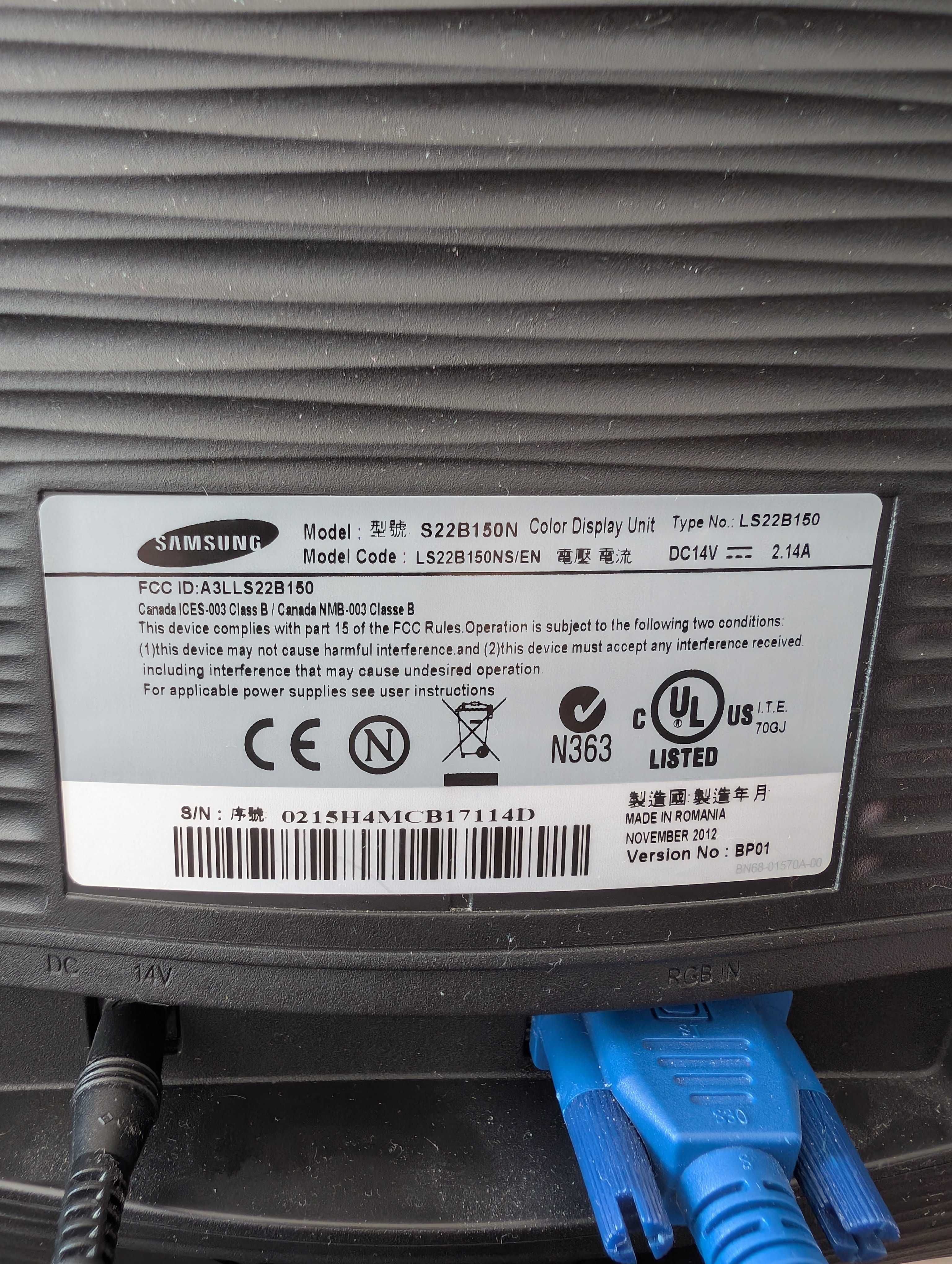 Монитор Samsung Full Led 22 инча